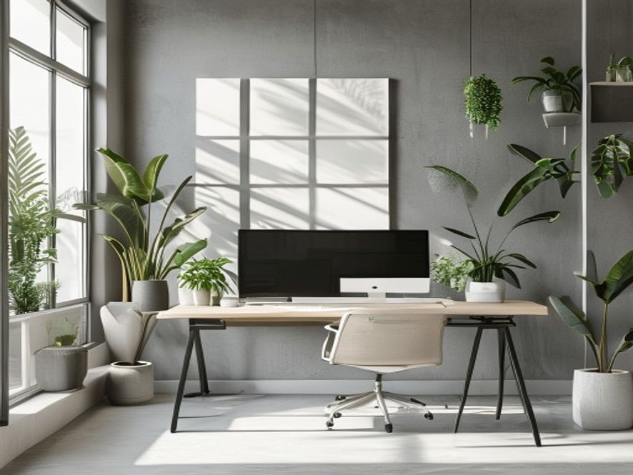 Bright office interior with plants and welcoming light for consultations
